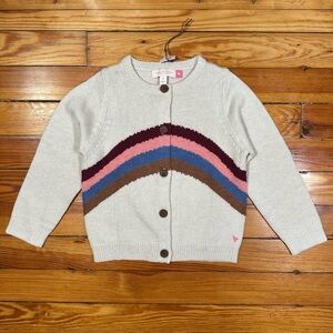 Pink Chicken Girl’s Cream Knit Cardigan Sweater NWT SZ 4